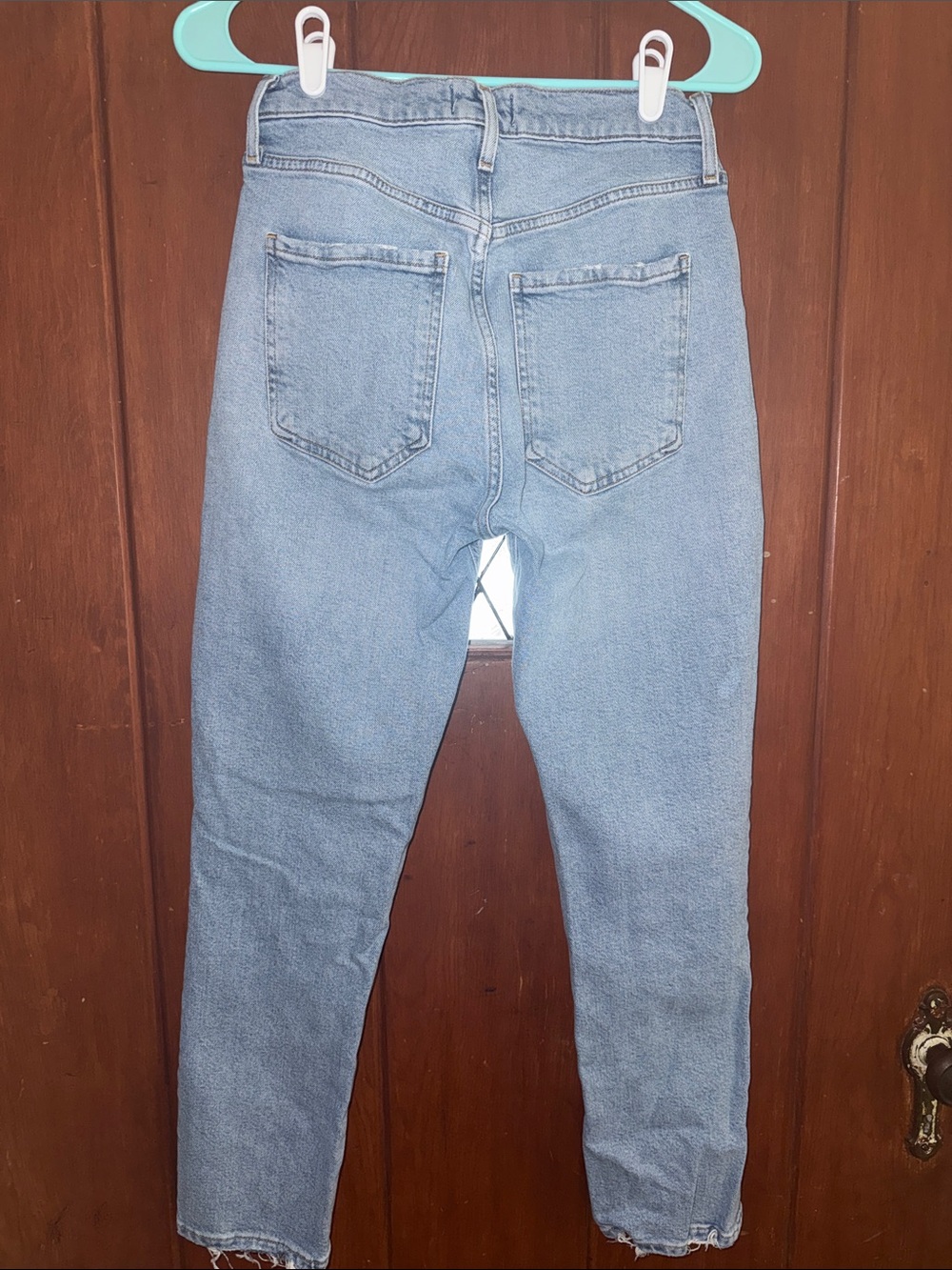 Agolde Light Wash Riley Crop Straight Jeans 26 - Picture 5 of 6